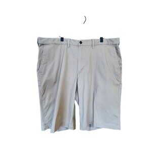 Lands End Mens Traditional Fit Beige Chino Shorts Size 42